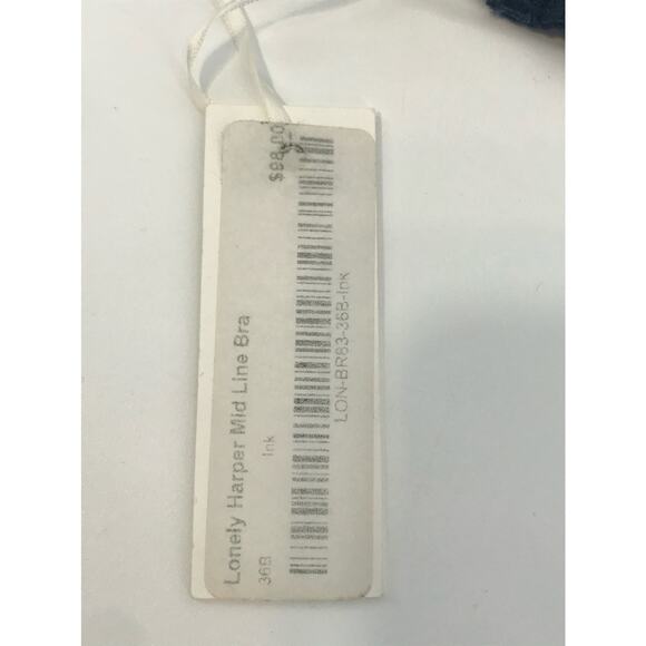 Lonely Harper Mid Line Bra Size 36B Navy Blue BR83 - Picture 8 of 9